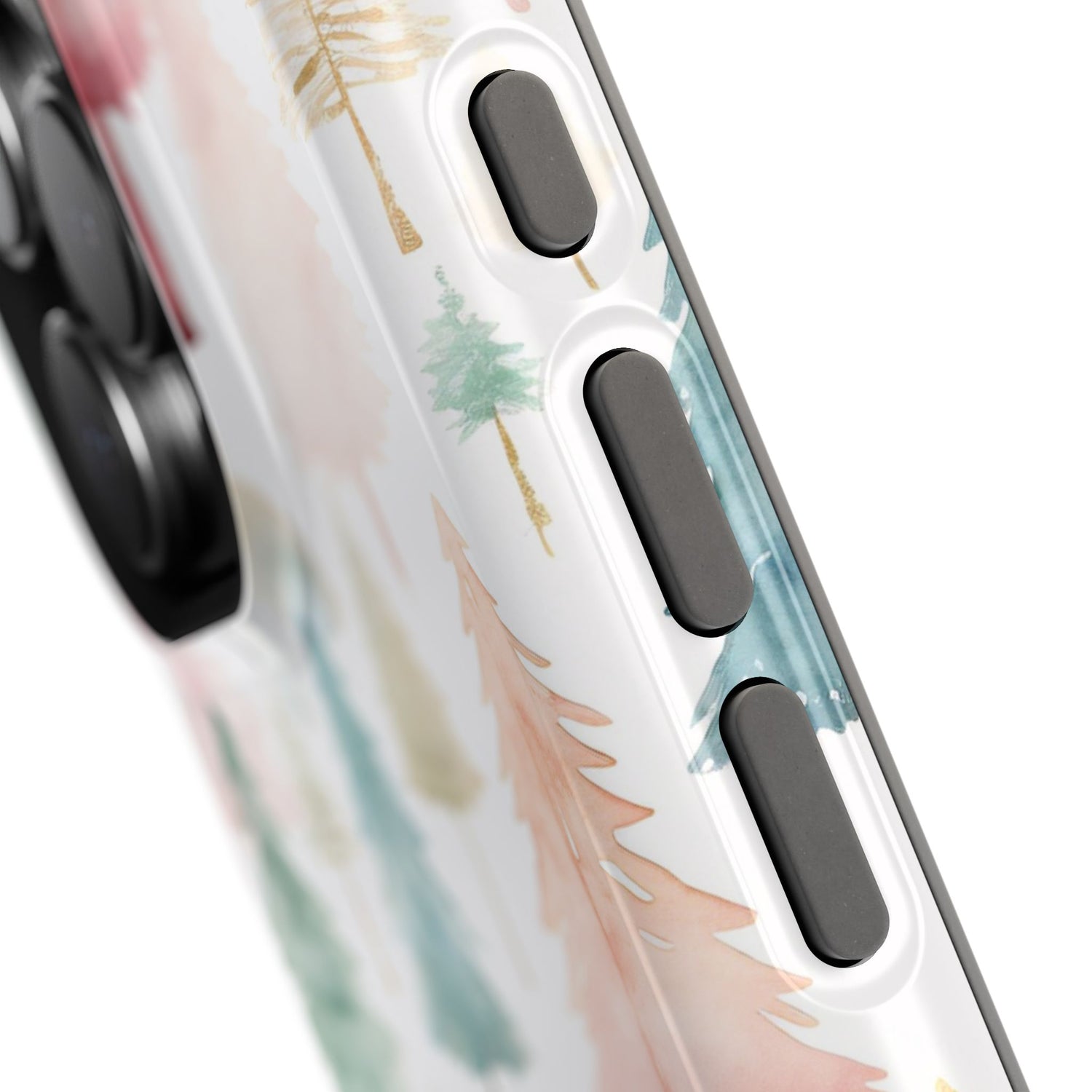 Watercolor Christmas Trees Impact-Resistant Phone Case, iPhone, Samsung