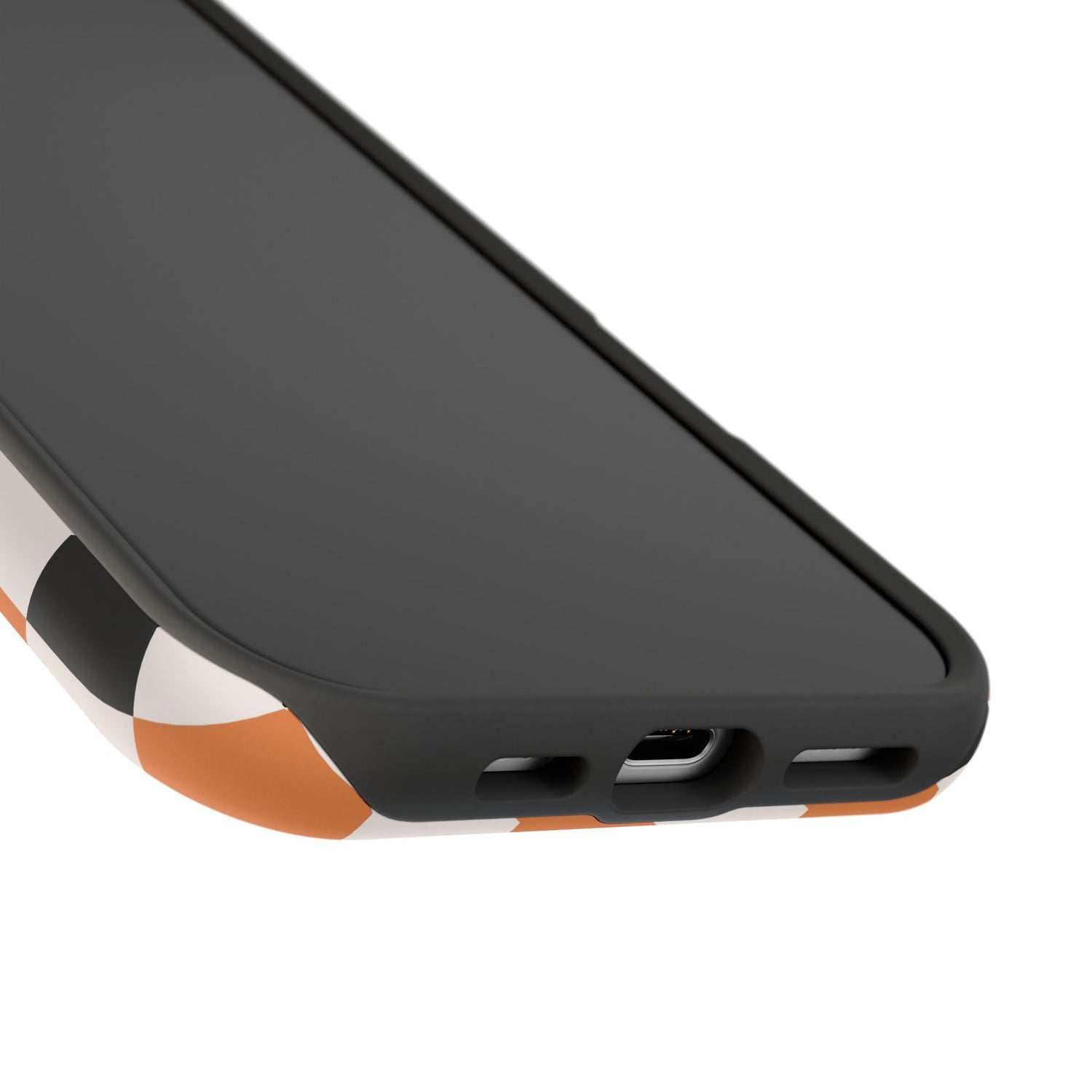 Trendy Halloween Checkerboard Phone Case | Impact-Resistant, iPhone, Samsung