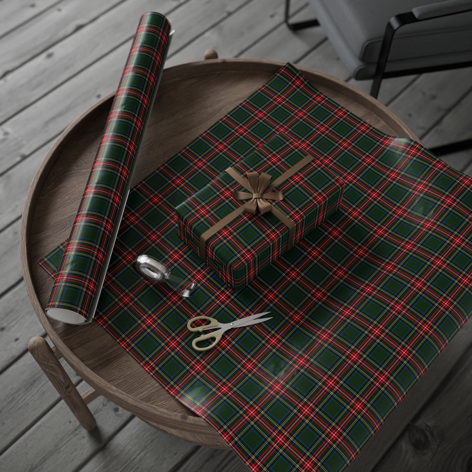 Premium Wrapping Paper- Festive Tartan Plaid