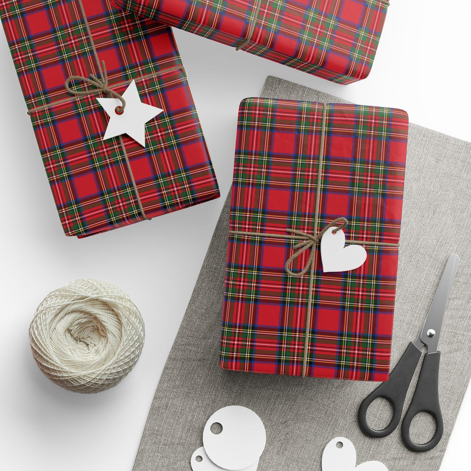 Premium Wrapping Paper - Vintage Plaid