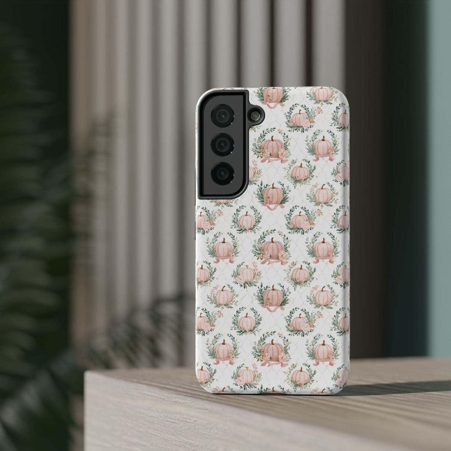 Elegant Pumpkin Impact-Resistant Phone Case, iPhone, Samsung