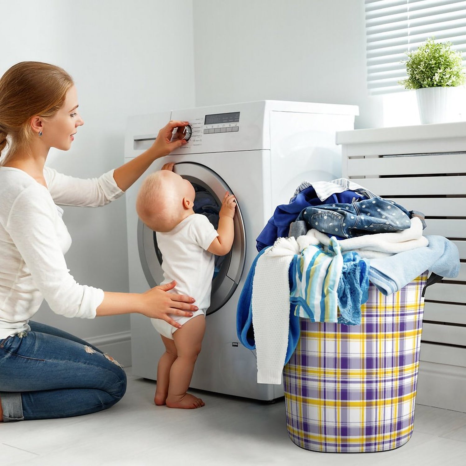 Oxford Collapsible Laundry Basket