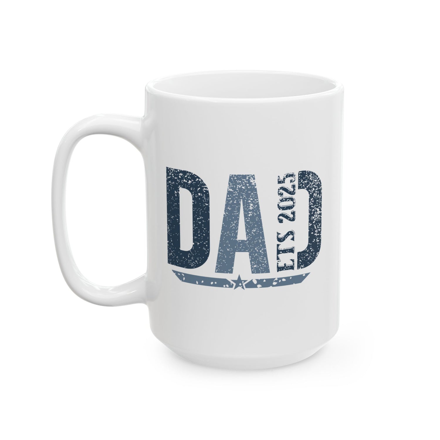 Dad Ceramic Mug, Coffee Cup Gift for Dad, Father's Day Present, Home Office Decor, Family Gift Idea