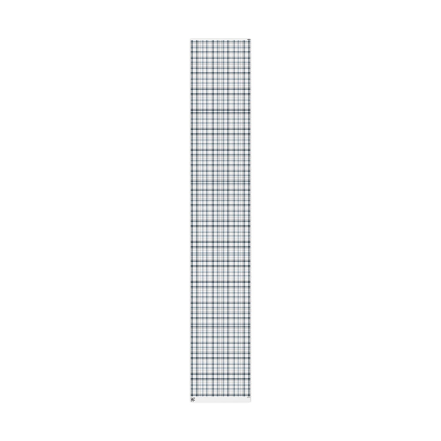Premium Wrapping Paper -Grey Blue Plaid