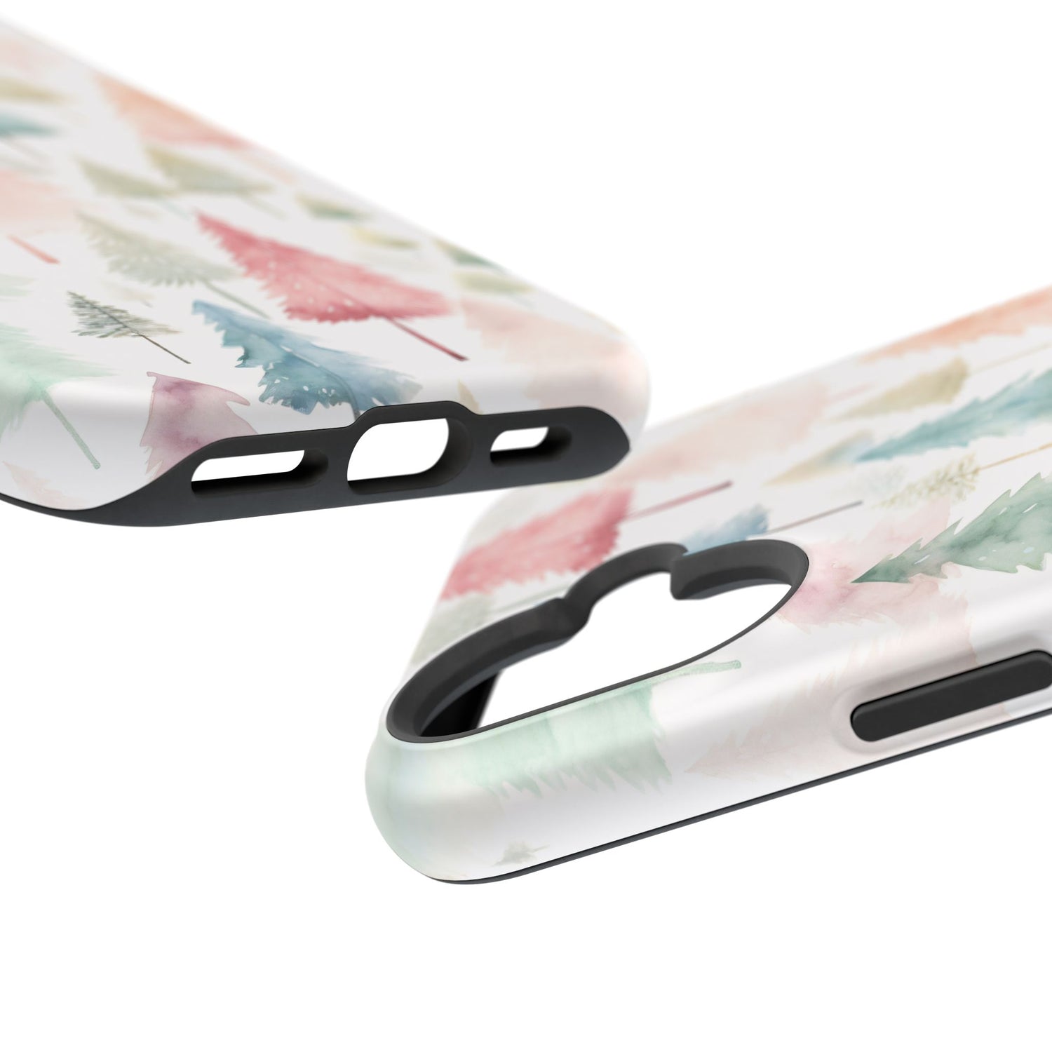 Watercolor Christmas Trees Impact-Resistant Phone Case, iPhone, Samsung