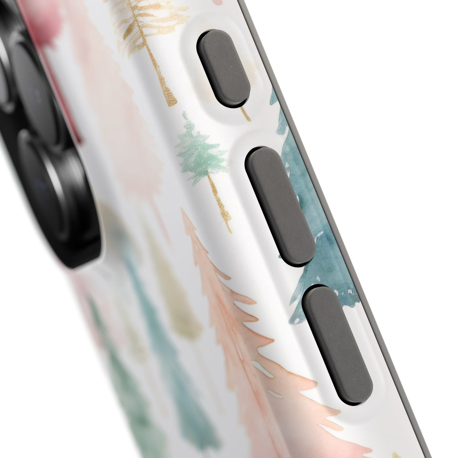 Watercolor Christmas Trees Impact-Resistant Phone Case, iPhone, Samsung
