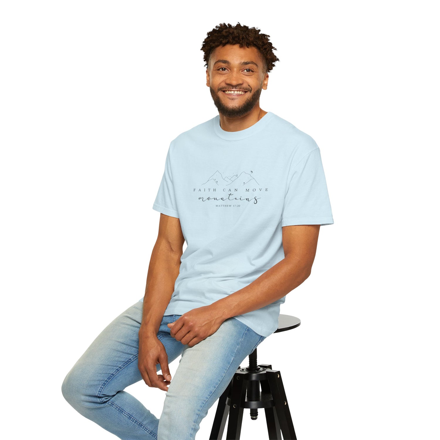 Mountain Faith Unisex T-Shirt, Comfortable Graphic Tee, Inspirational Shirt, Perfect Gift for Nature Lovers, Great for Outdoor Adventures