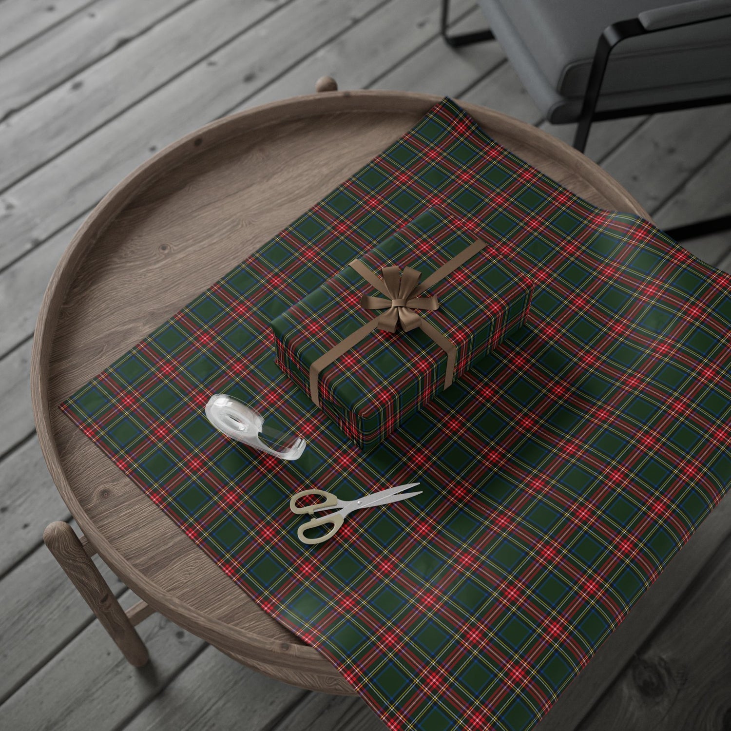 Premium Wrapping Paper- Festive Tartan Plaid