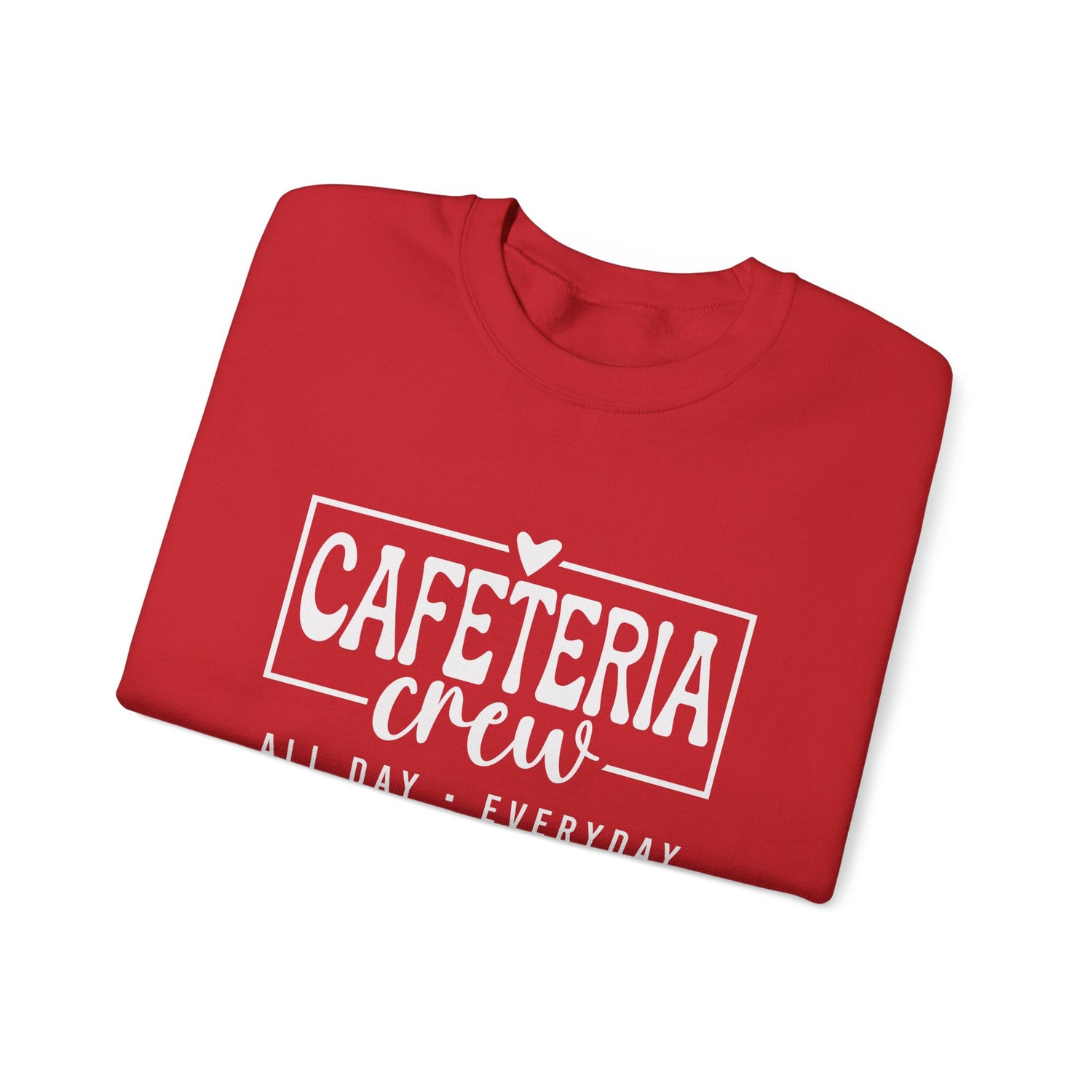 Cafeteria Crew Sweatshirt, Cozy Crewneck, Everyday Style, Gift for Foodies, Casual Wear, School Spirit Apparel