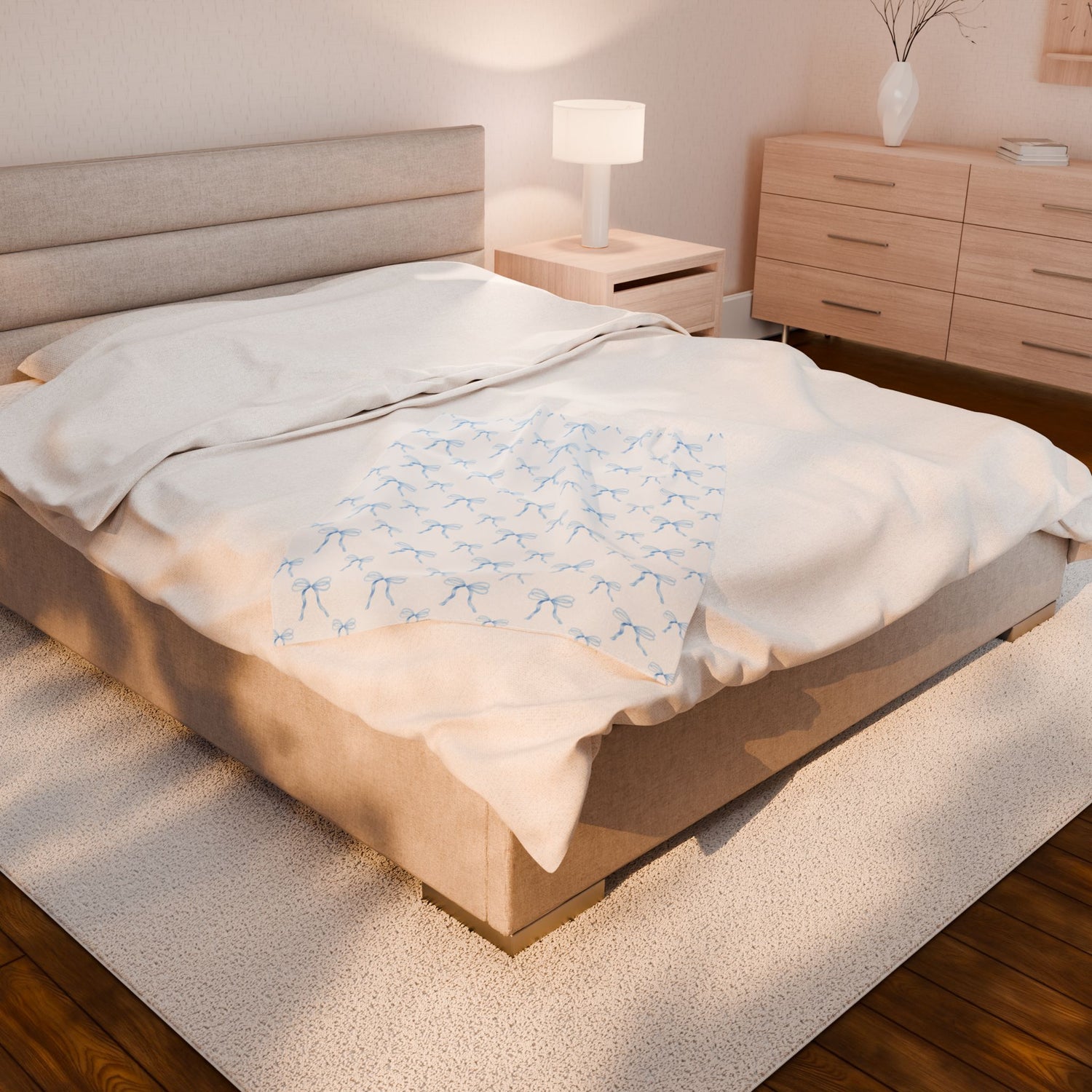Cozy Velveteen Plush Blanket - Soft Touch Throw, Perfect for Home Decor, Snuggling, Gift for Birthdays, Holidays, and Baby Showers