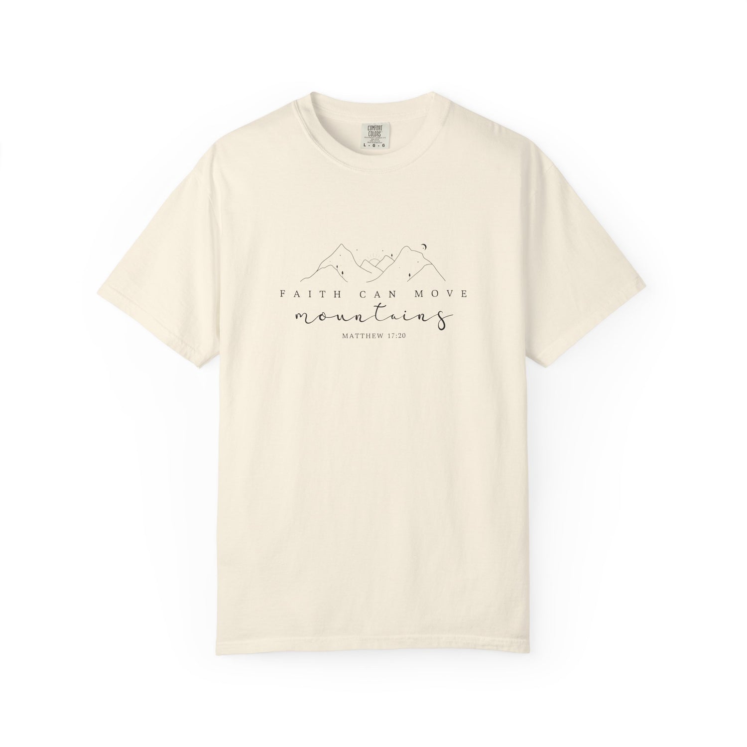 Mountain Faith Unisex T-Shirt, Comfortable Graphic Tee, Inspirational Shirt, Perfect Gift for Nature Lovers, Great for Outdoor Adventures