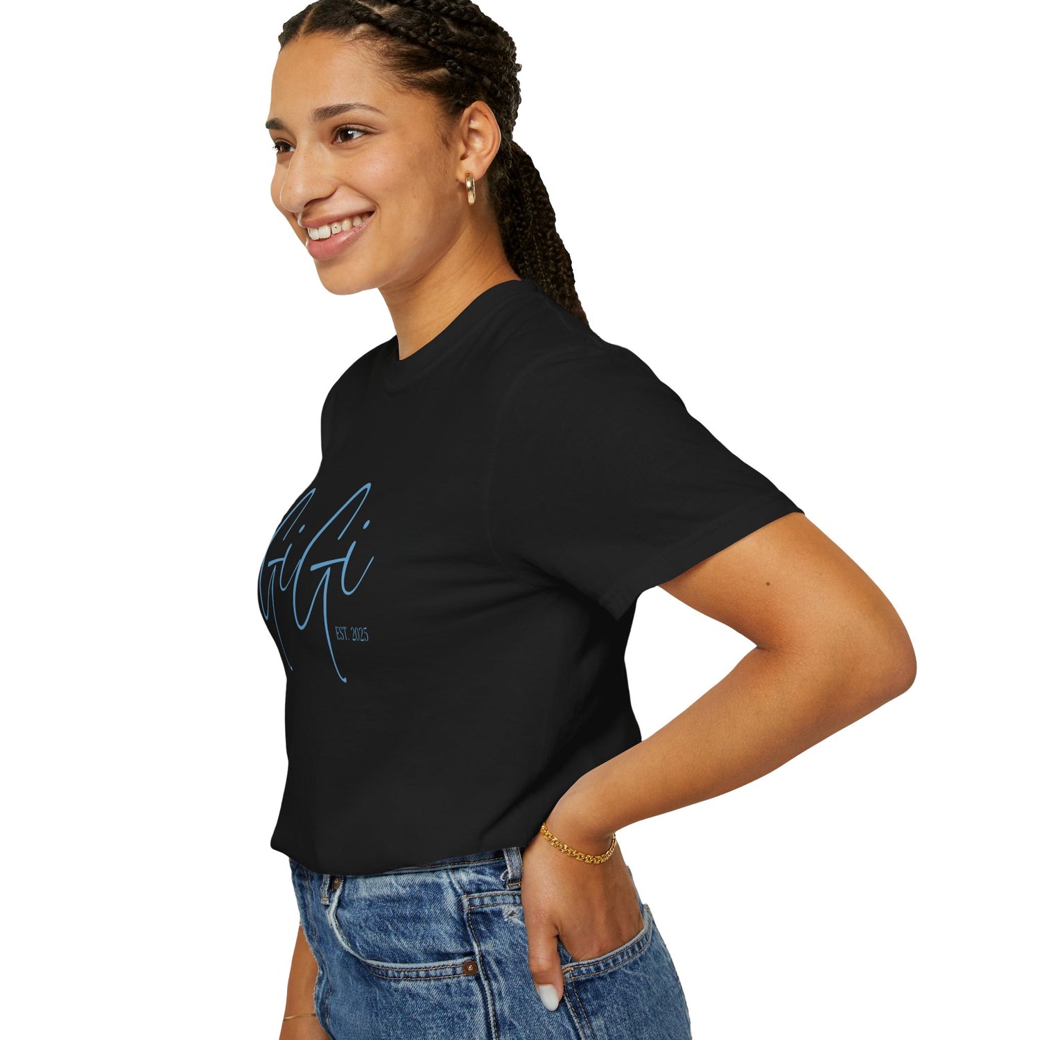 GiGi Est 2025 Garment-Dyed Shirt Blue
