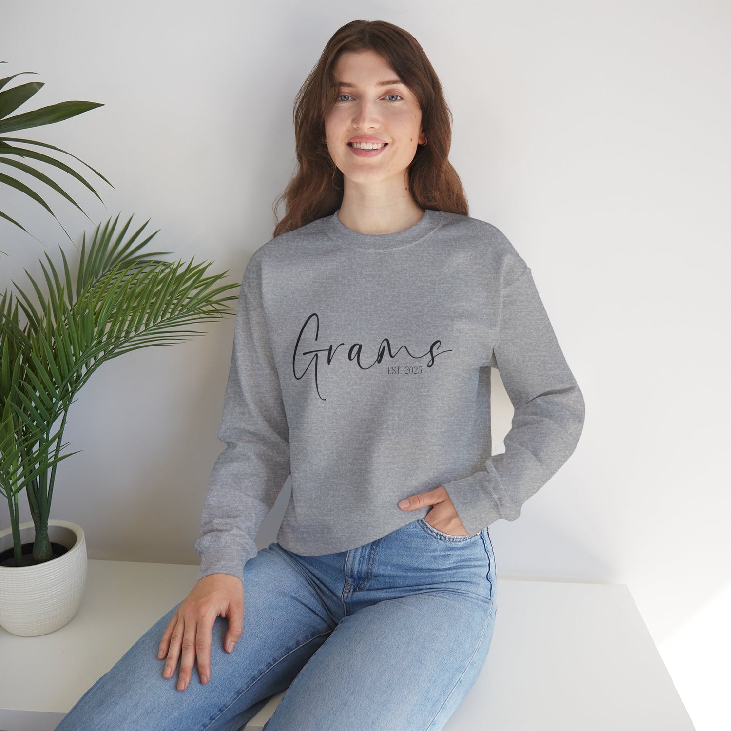 Grams Crewneck Sweatshirt | Cozy Gift for Grandma | Perfect for Birthdays, Mother's Day, Family Gatherings, or Casual Wear
