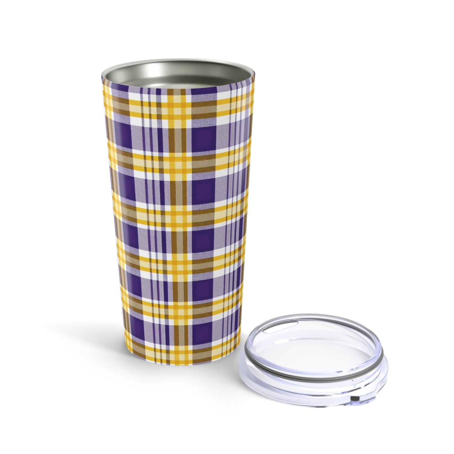 Louisiana Plaid Tumbler 20oz , Stainless