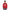 Person wearing a red sweatshirt with white text on a white background