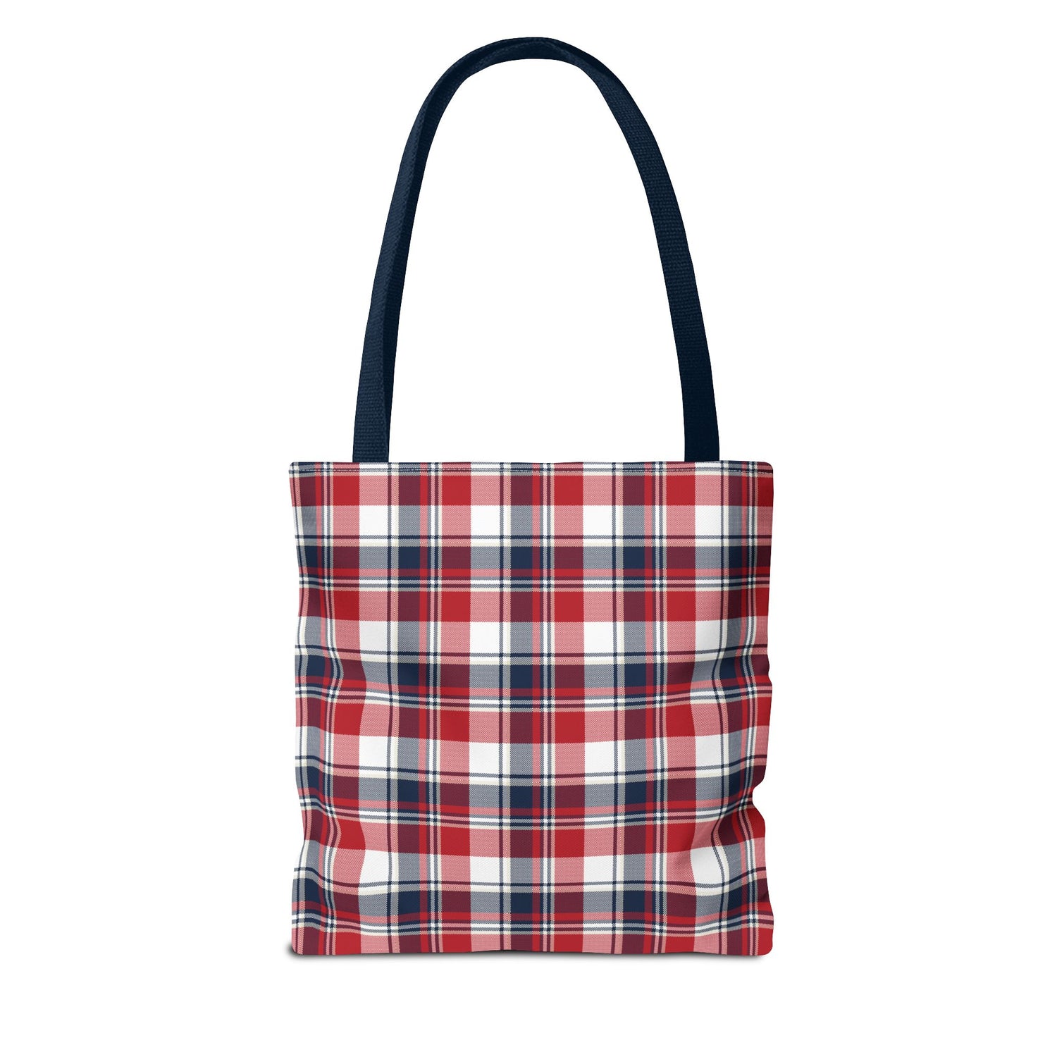 4th of July Plaid Tote Bag