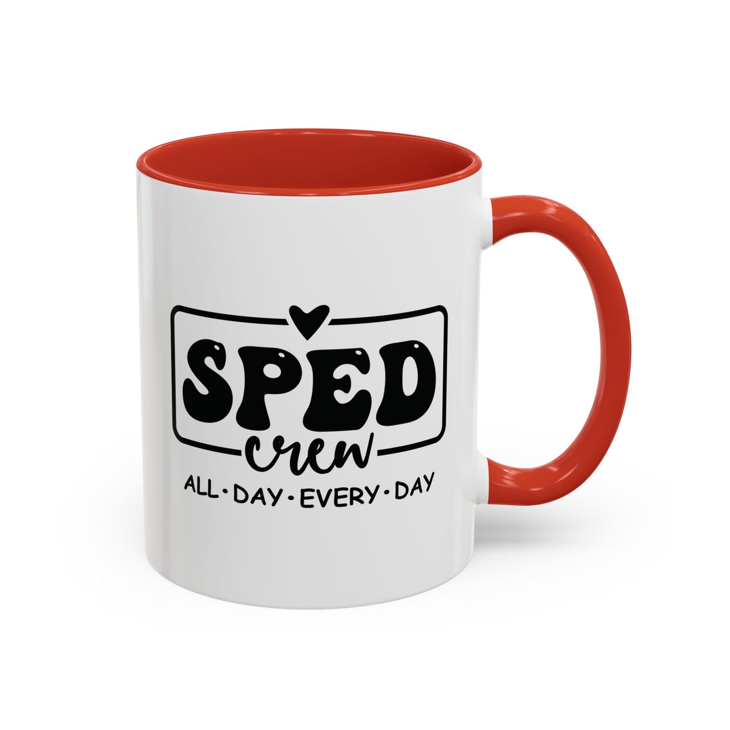 SPED Crew Accent Coffee Mug - Perfect for Teachers, Staff Gifts, Educational Appreciation, Fun Coffee Lovers