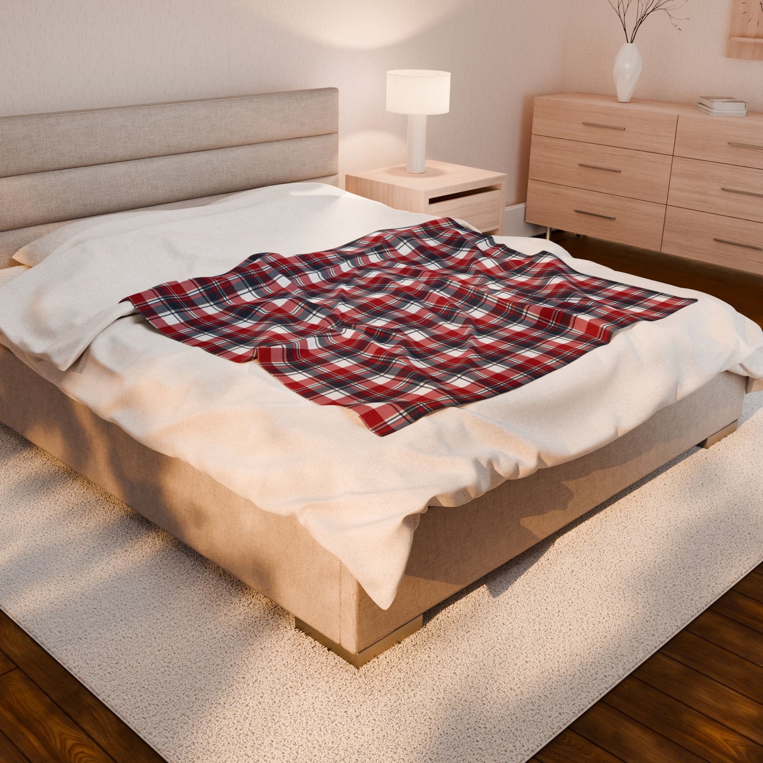 Cozy Velveteen Blanket | Soft Plush Throw, Ideal for Home Decor, Gift for All Occasions, Holiday Comfort, Stylish Warmth