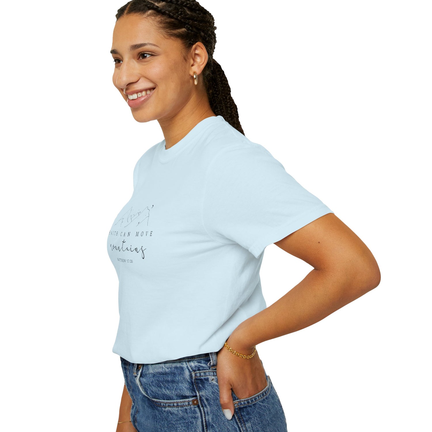 Mountain Faith Unisex T-Shirt, Comfortable Graphic Tee, Inspirational Shirt, Perfect Gift for Nature Lovers, Great for Outdoor Adventures