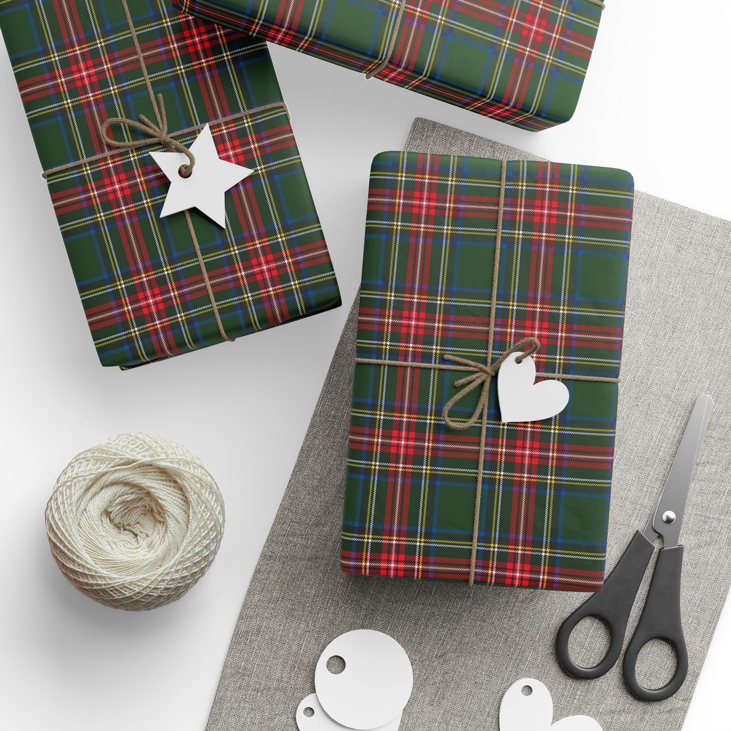 Premium Wrapping Paper- Festive Tartan Plaid