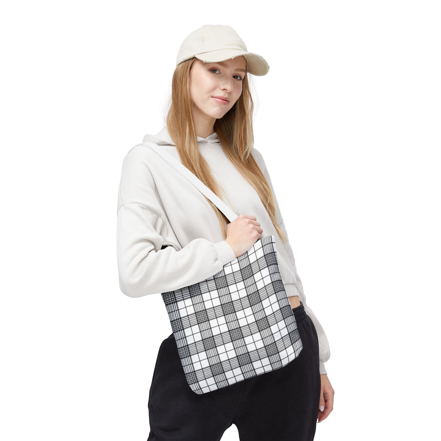 Farmhouse Plaid Tote Bag