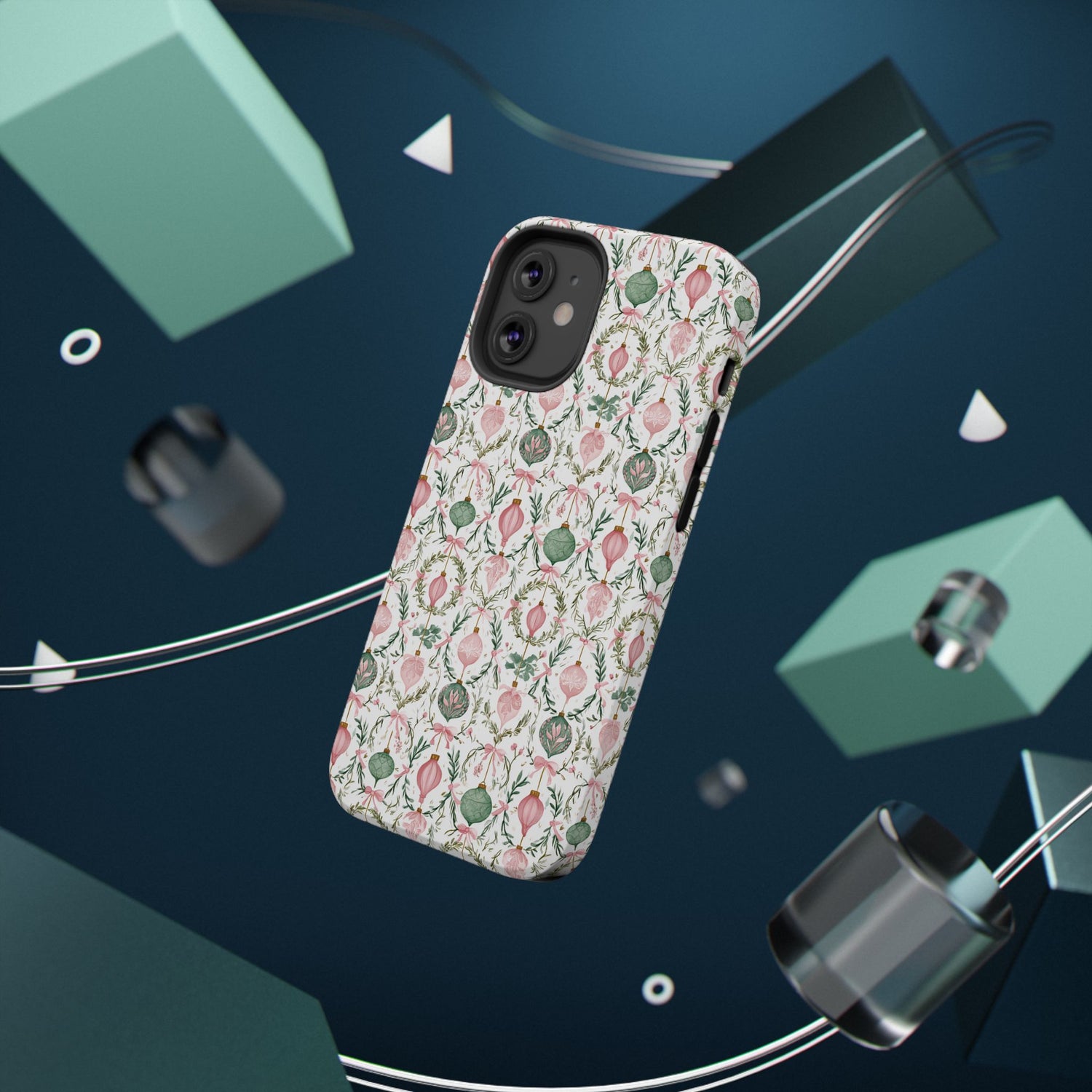 Holiday Ornaments Impact-Resistant Phone Case, iPhone, Samsung