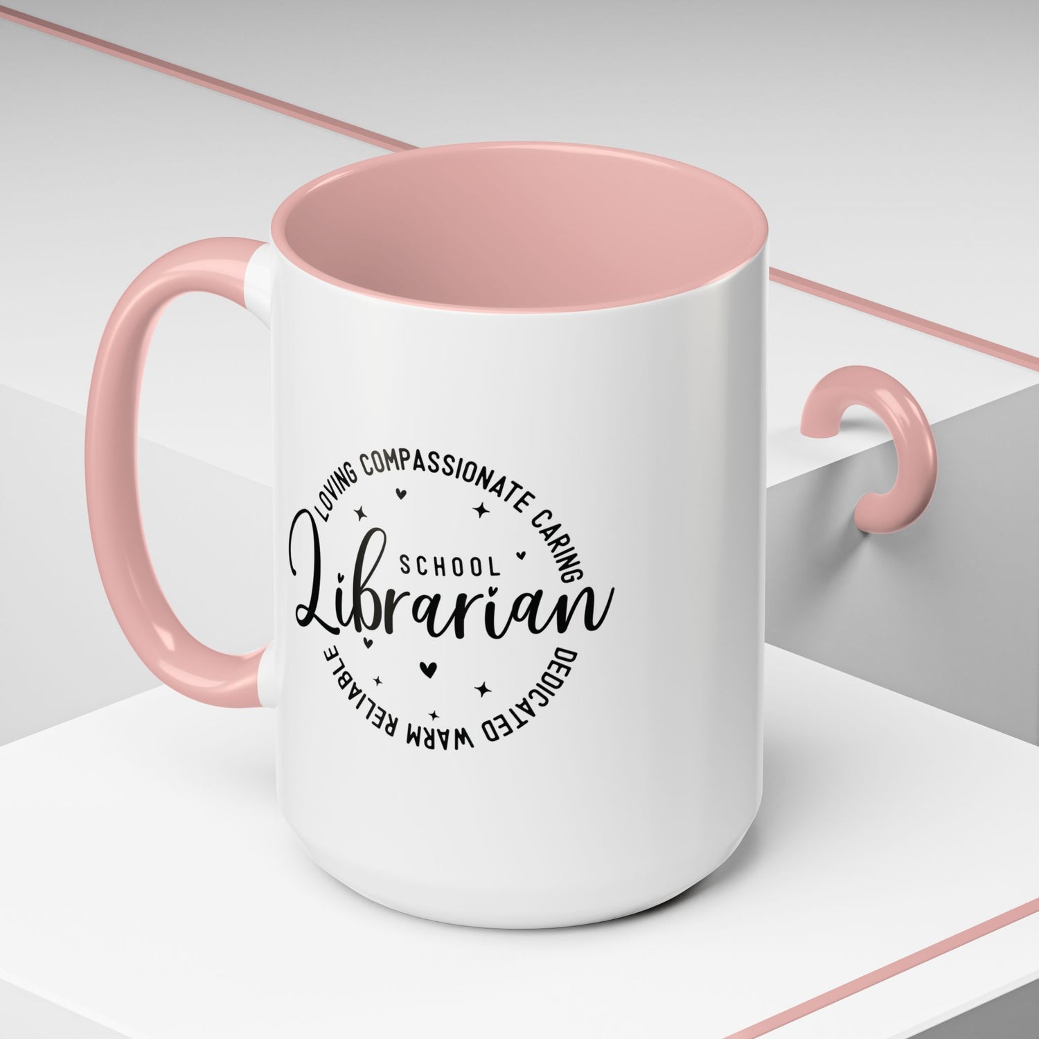 Librarian Love Coffee Mug | Gift for Teachers, School Librarians, Reading Enthusiasts, Book Lovers, Graduation