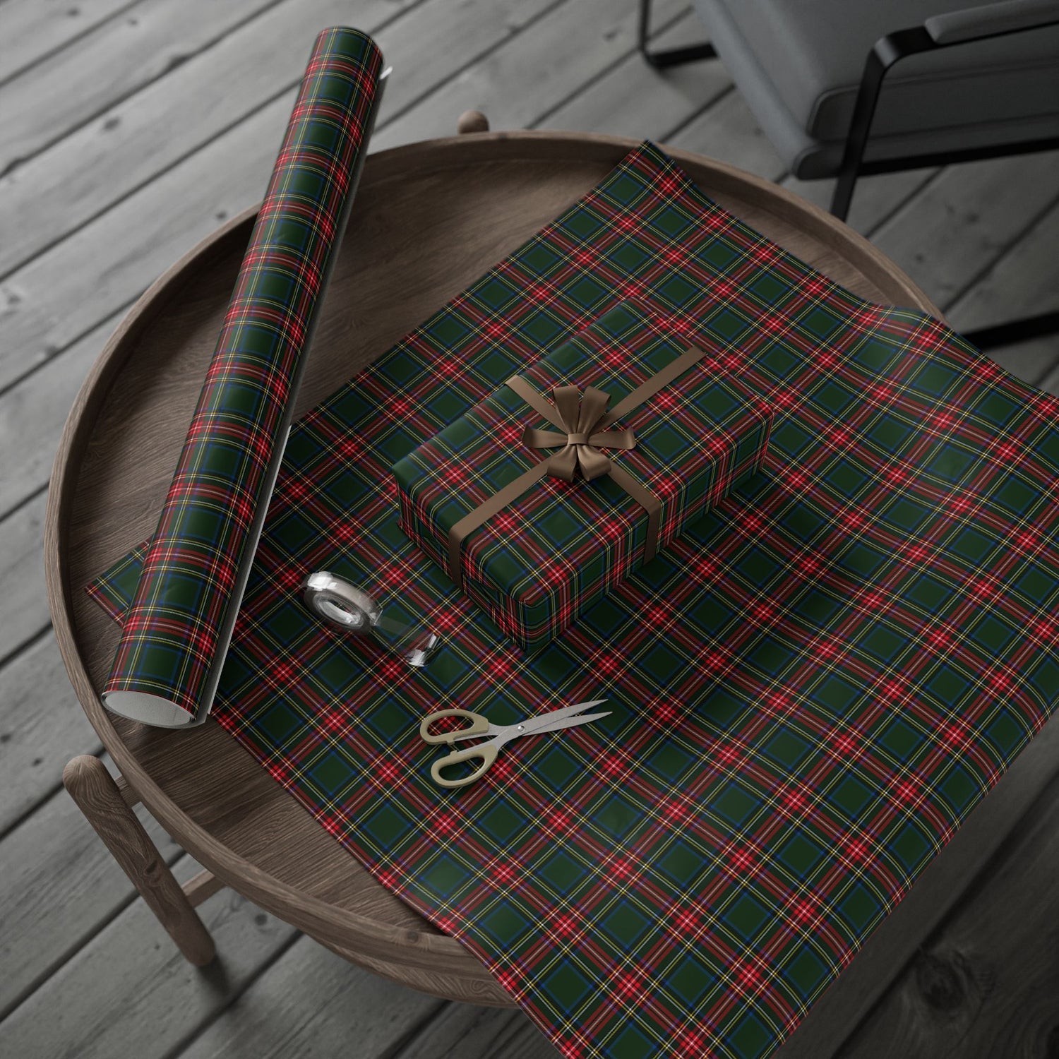 Premium Wrapping Paper- Festive Tartan Plaid