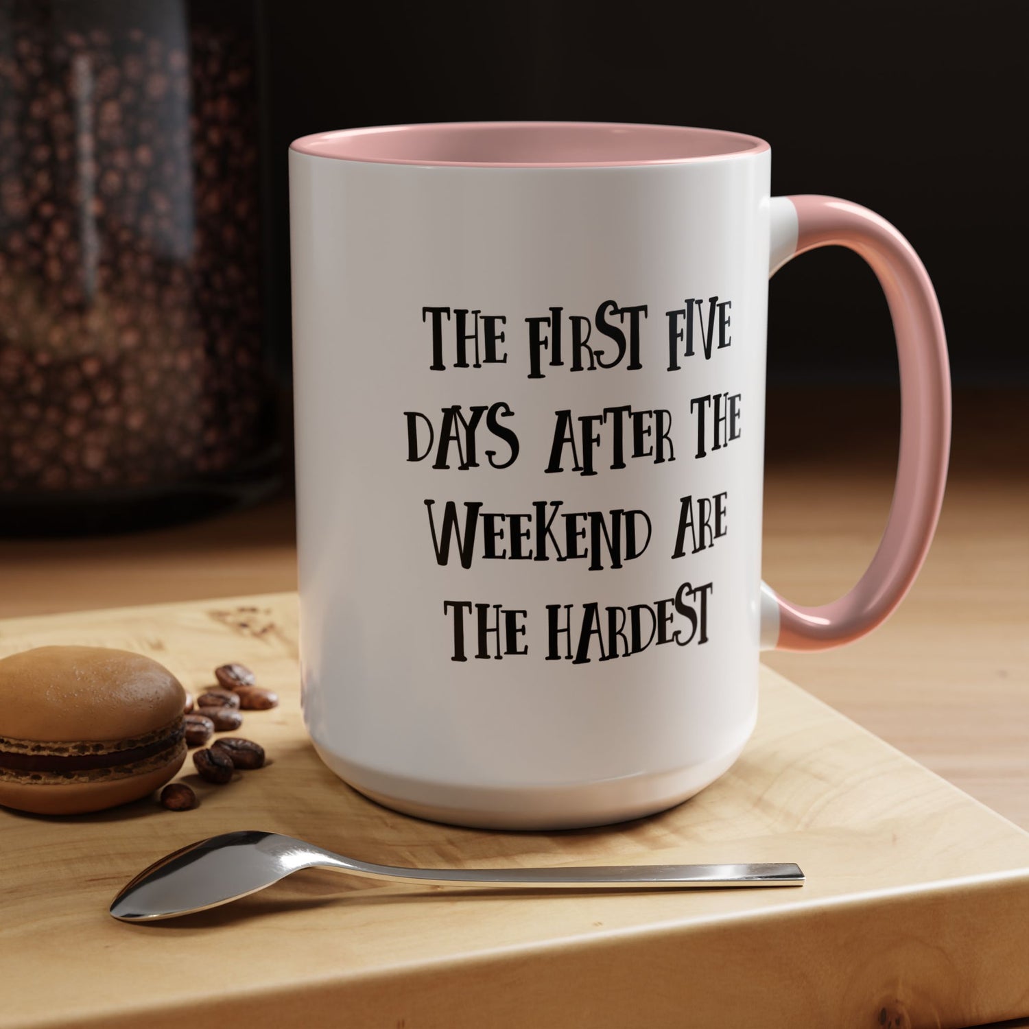Motivational Coffee Mug, Cute Coffee Cup, Office Humor Mug, Gift for Her, Inspirational Tea Mug, Weekend Recovery Cup