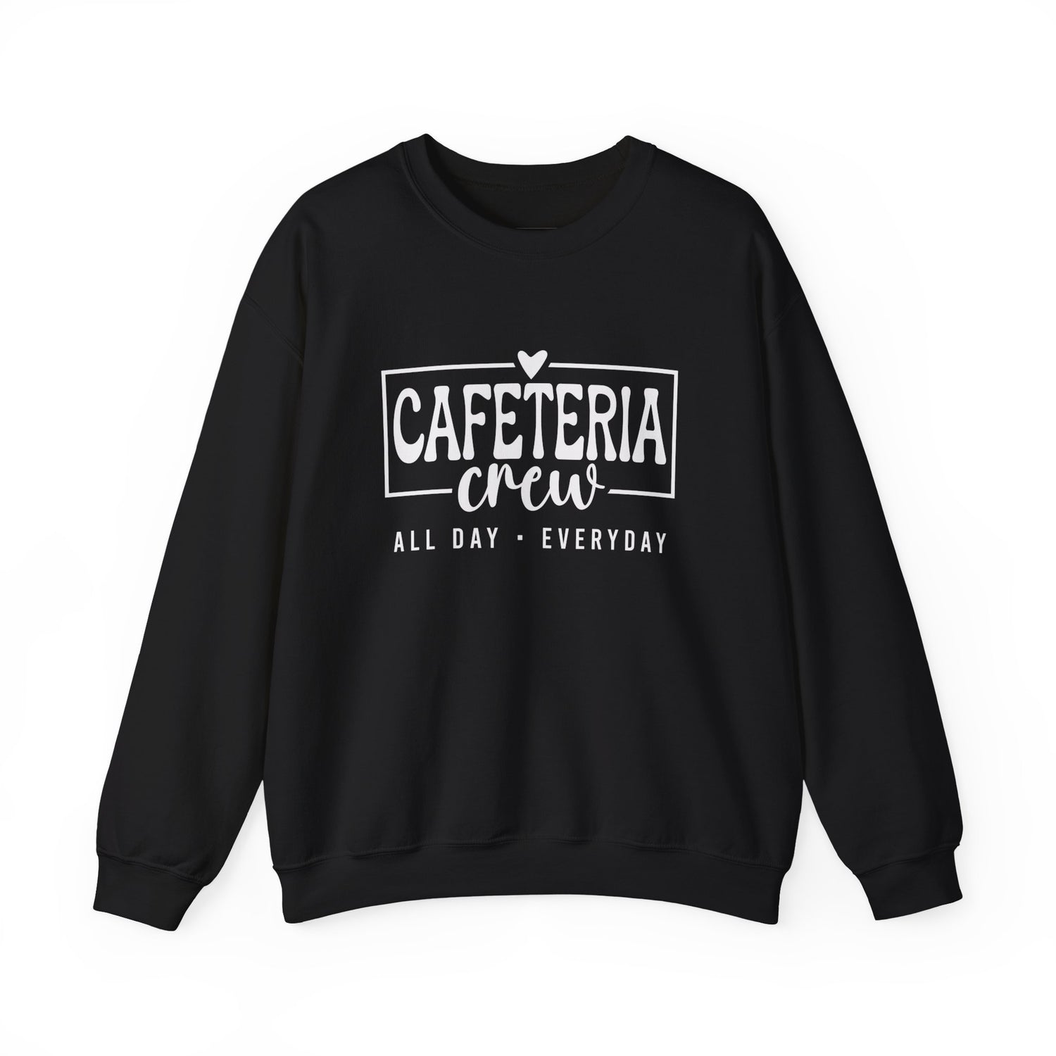 Cafeteria Crew Sweatshirt, Cozy Crewneck, Everyday Style, Gift for Foodies, Casual Wear, School Spirit Apparel