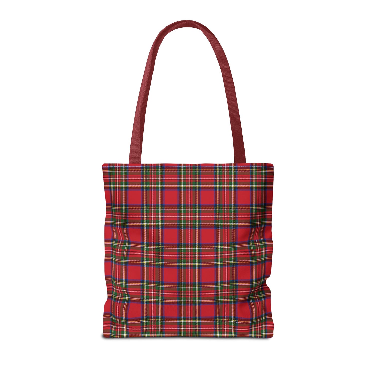 Red Christmas Plaid Tote Bag