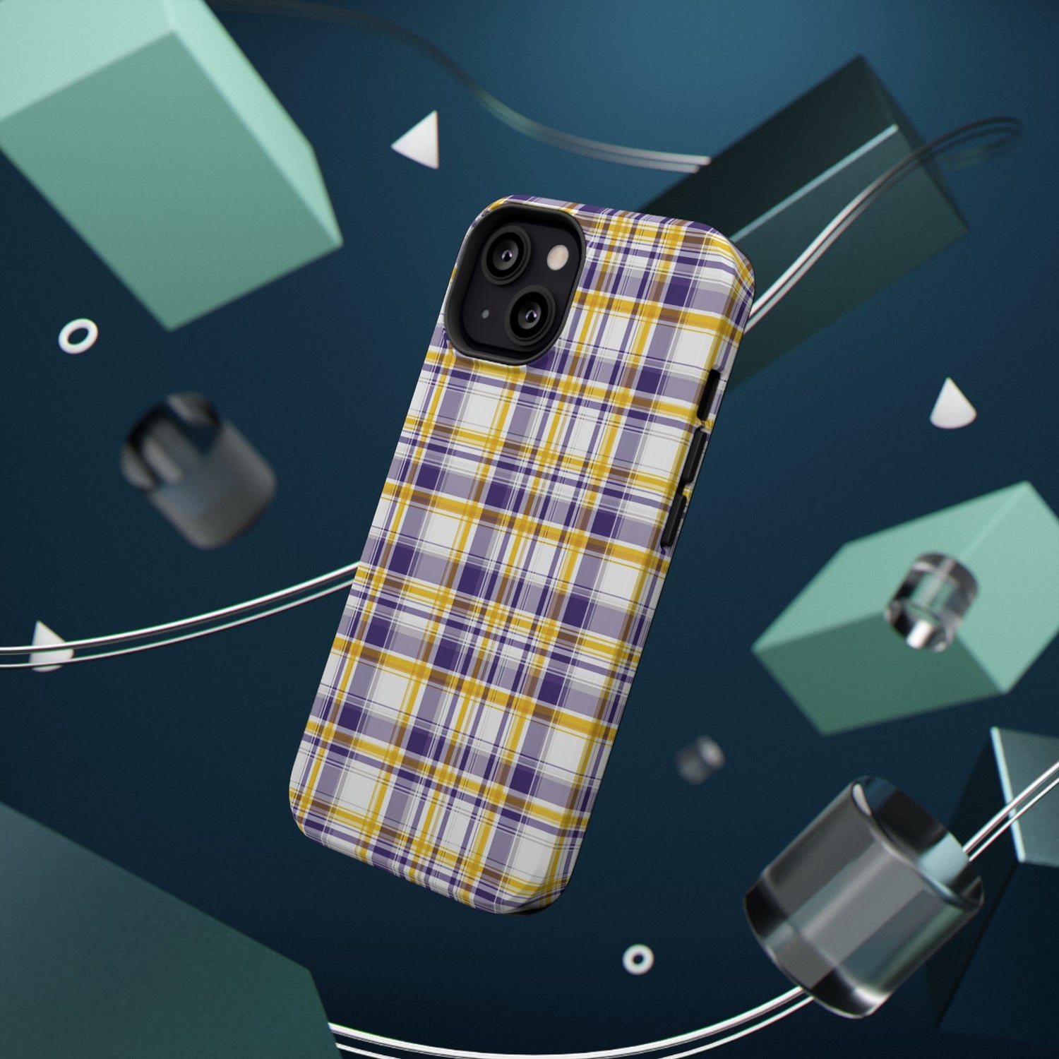 Louisiana Plaid Impact-Resistant Phone Case
