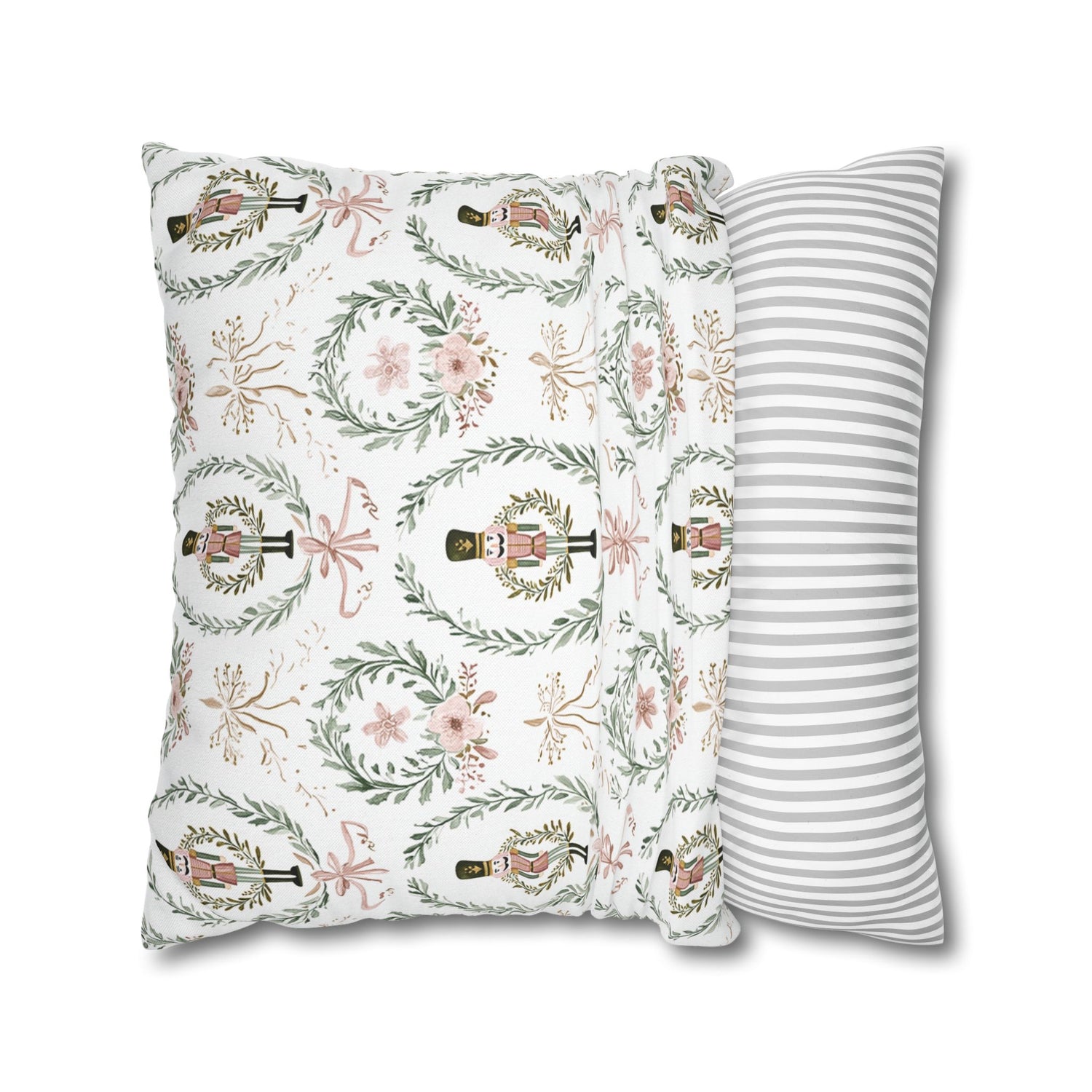 Nutcracker Holiday Throw Pillow Cover