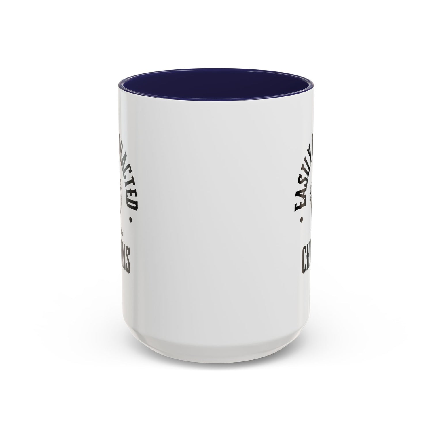 Funny Mug/Chicken Lover/Funny Gift/Gifts under 20/Accent Coffee Mug, 11oz "Easily Distracted By Chickens"