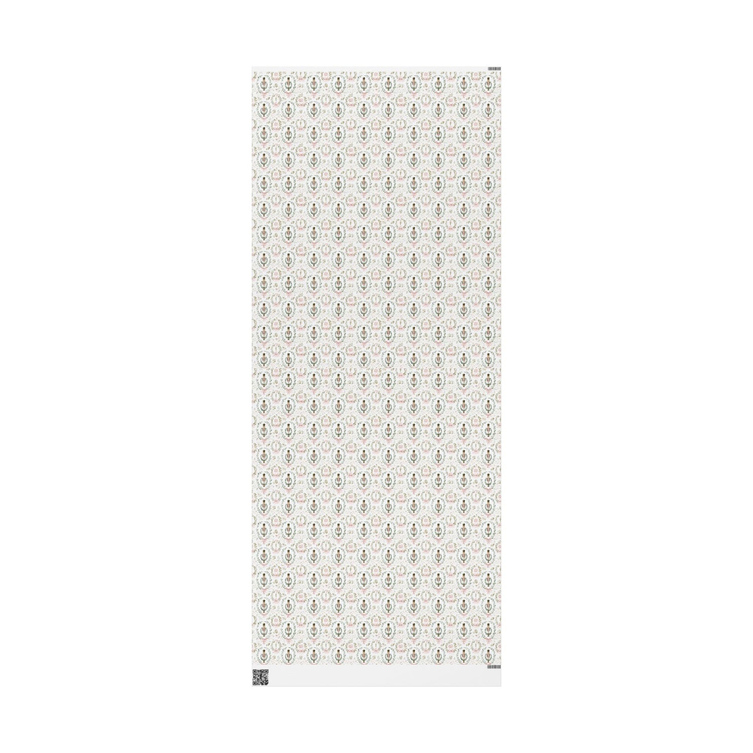 Premium Wrapping Paper - Elegant Floral Nutcracker