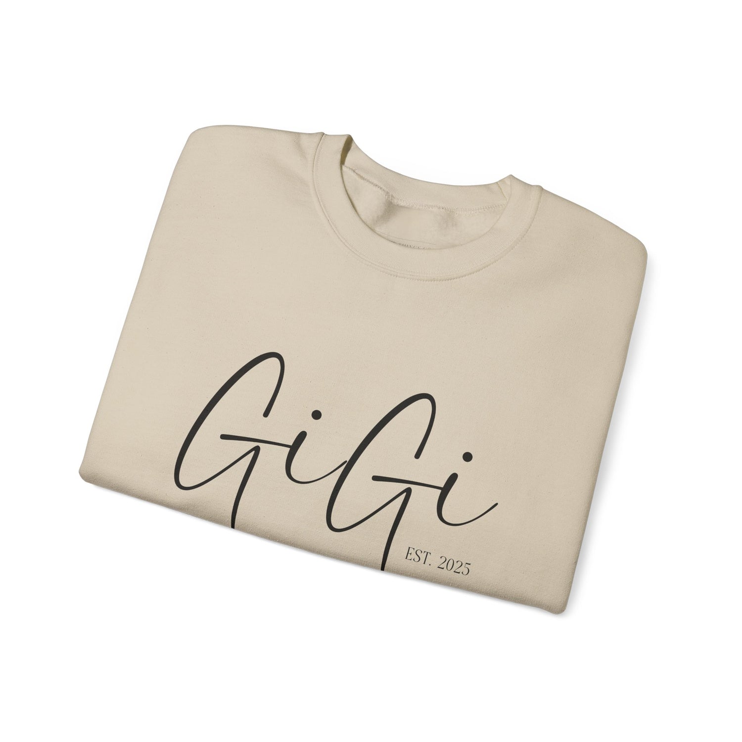 Personalized Gigi Sweatshirt, Cozy Crewneck for Grandmas, Stylish Gift for Her, Family Gatherings, Spring and Fall Fashion