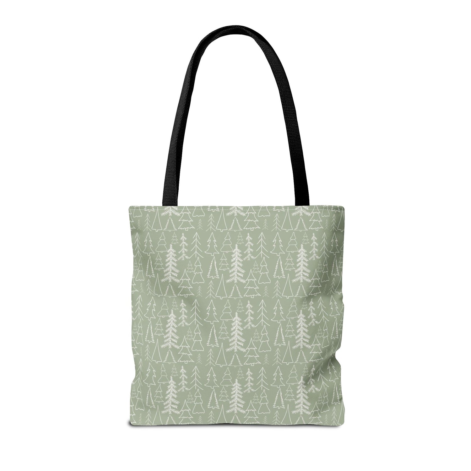 Cream Christmas Trees Tote Bag