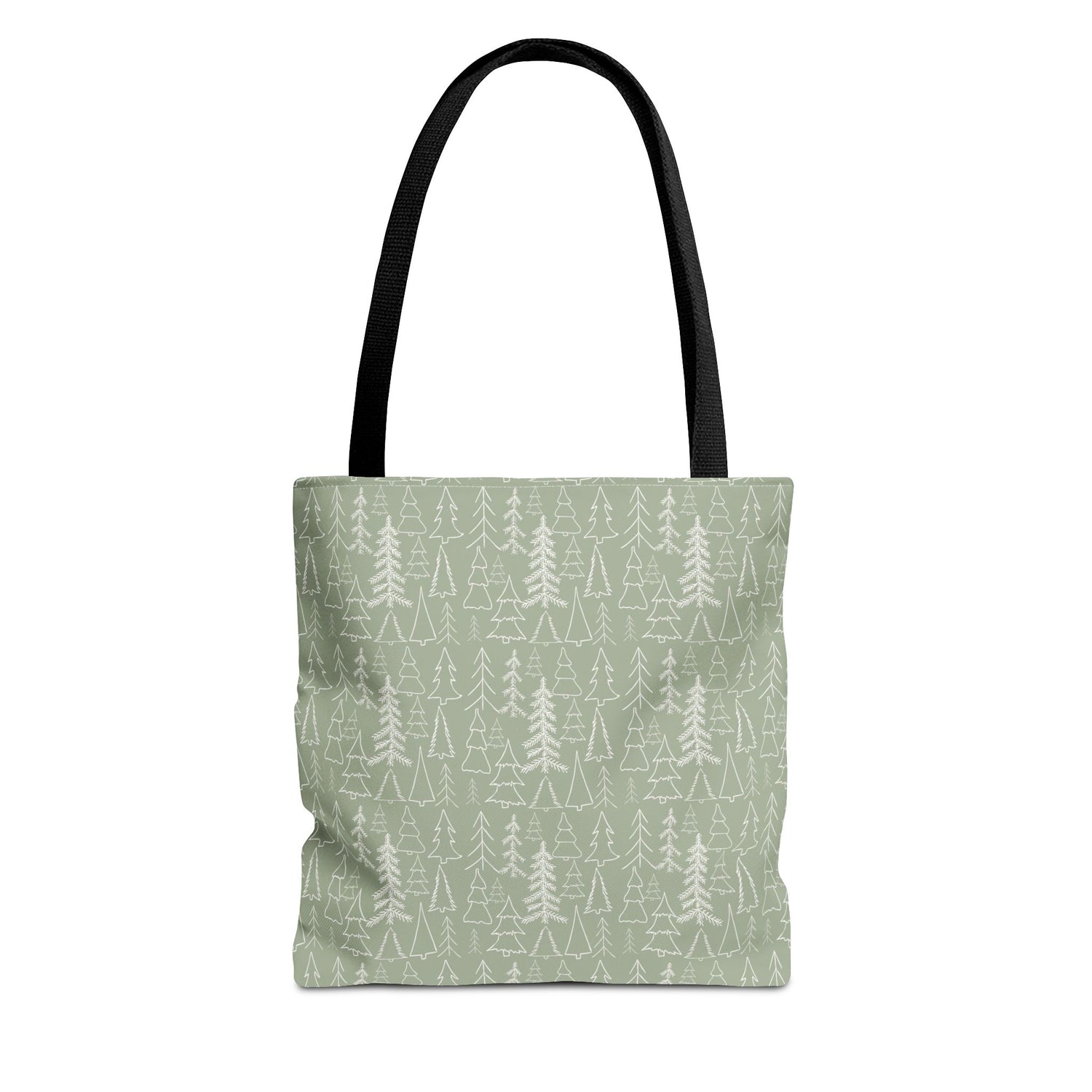 Cream Christmas Trees Tote Bag