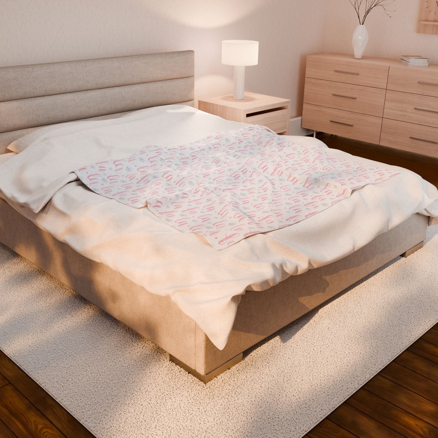 Cozy Velveteen Plush Blanket, Soft Throw, Warm Decor, Perfect for Home, Baby Showers, Gift for New Moms, Snuggly and Stylish