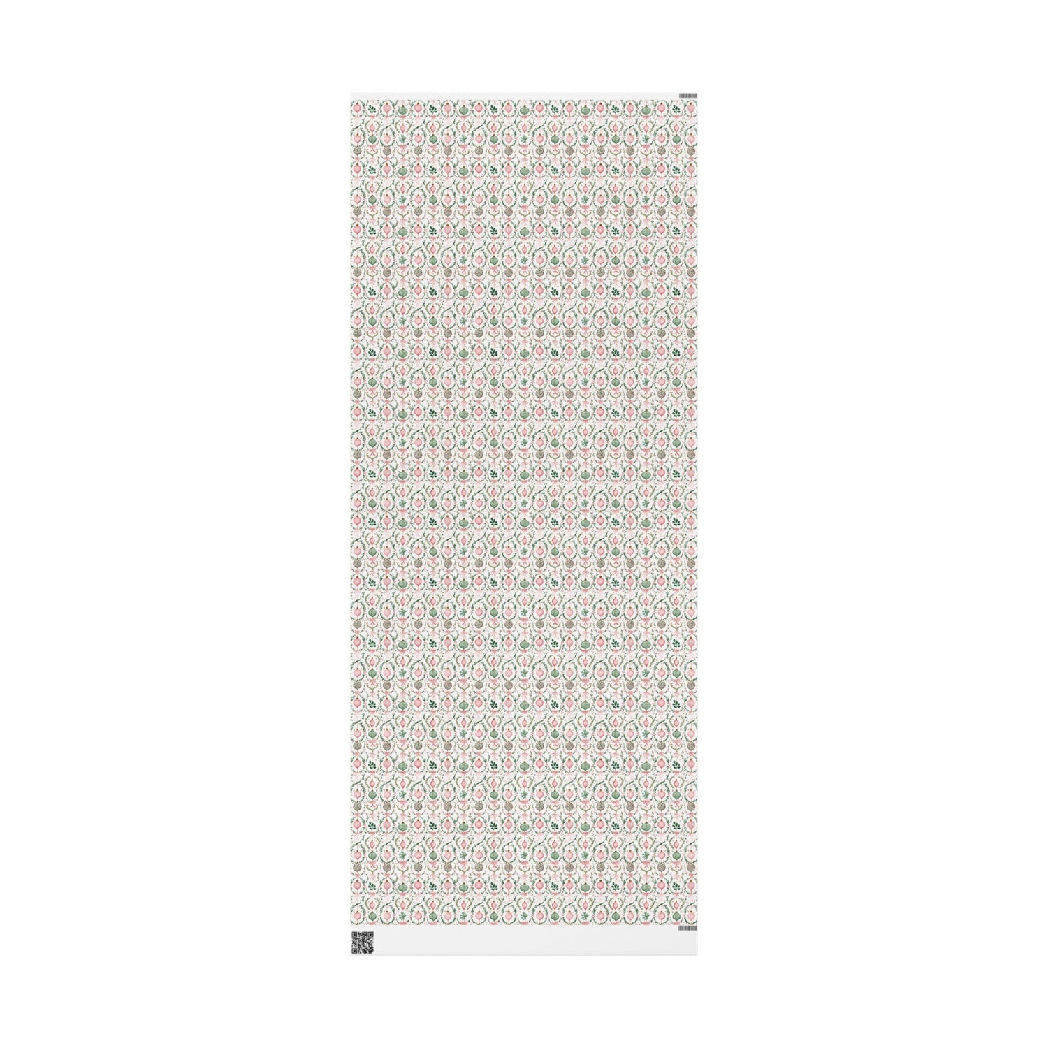 Premium Wrapping Paper- Pink Green Ornaments