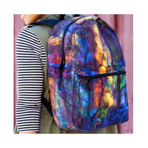 Backpack- Blue Gold Boho
