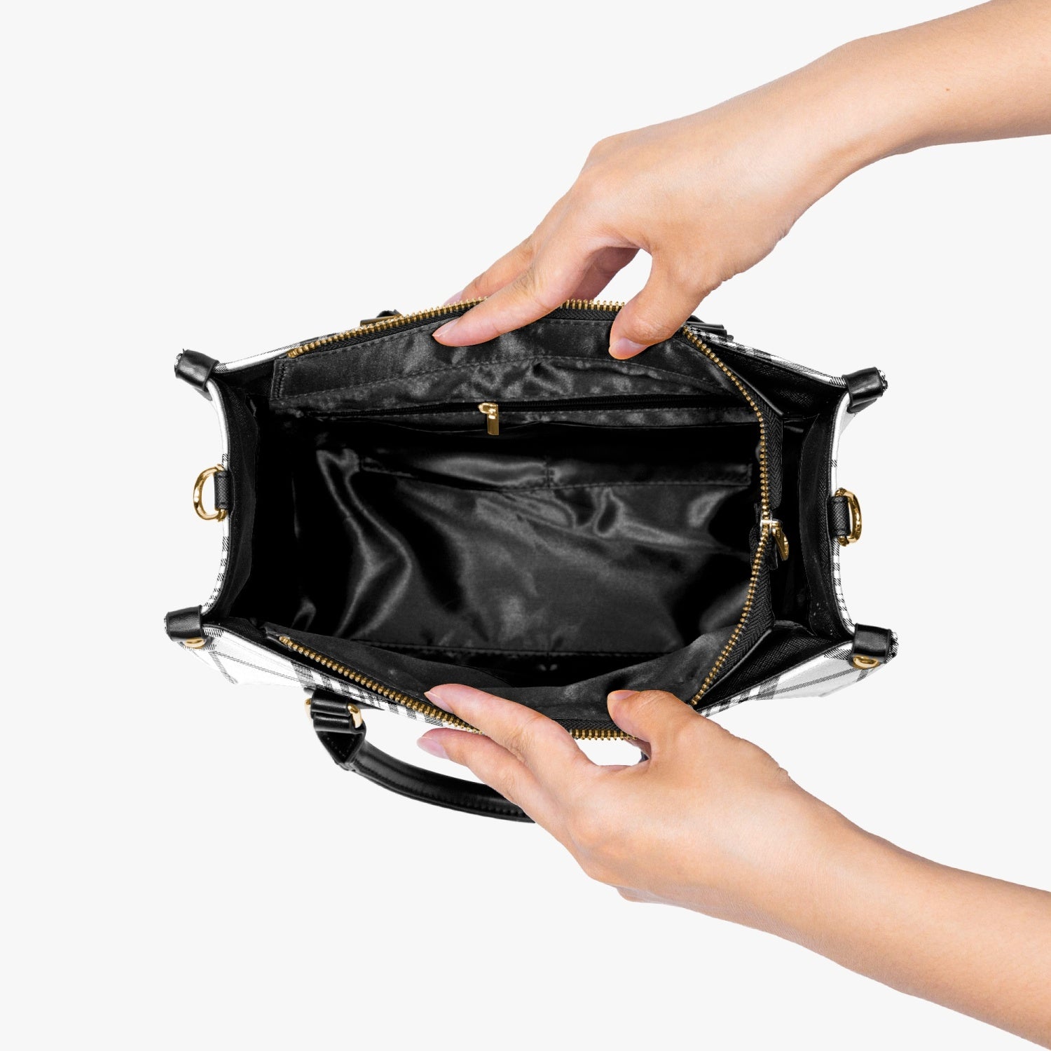 Elegant Classic Tote for Women Plaid