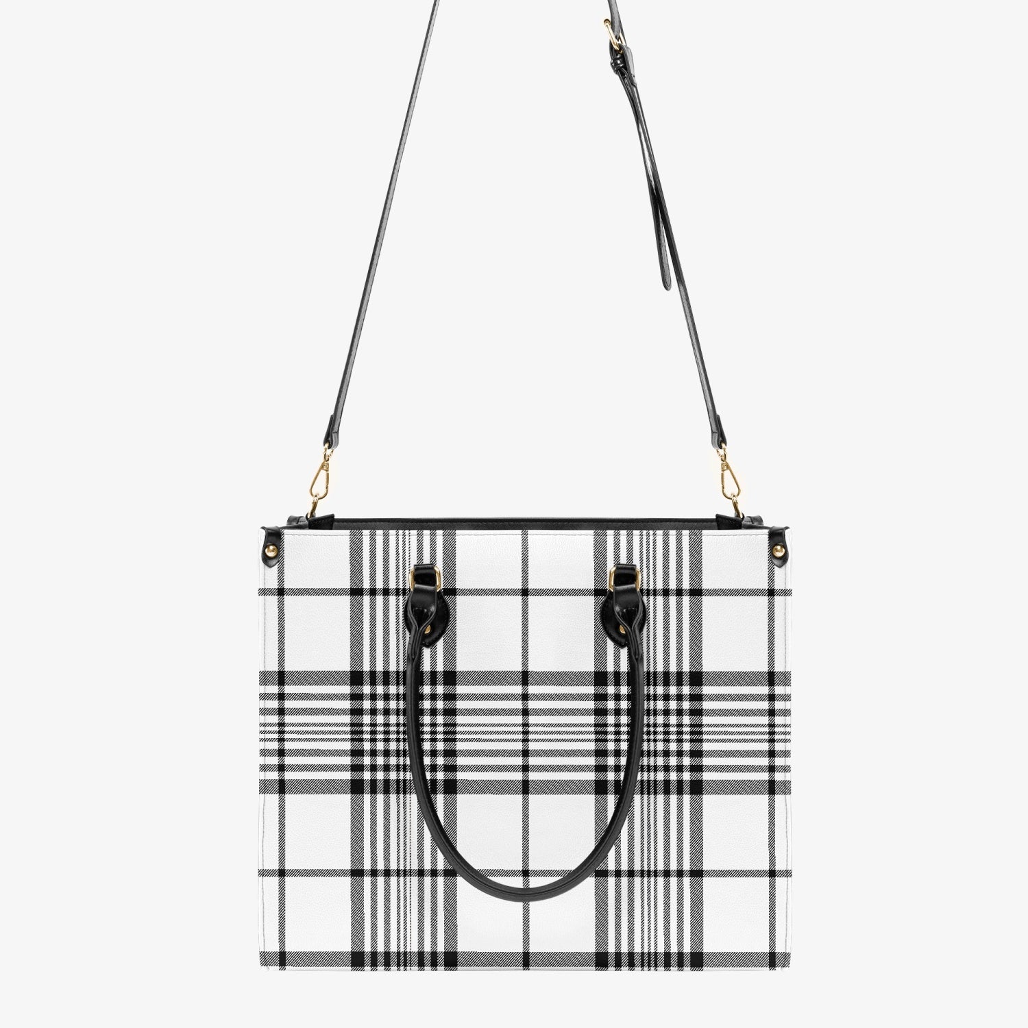 Elegant Classic Tote for Women Plaid